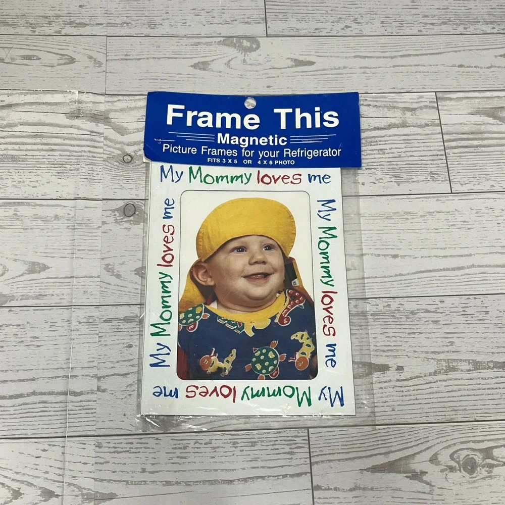Frame This Magnetic Refrigerator Picture Frame My Mommy Loves Me 3x5 4x6 New